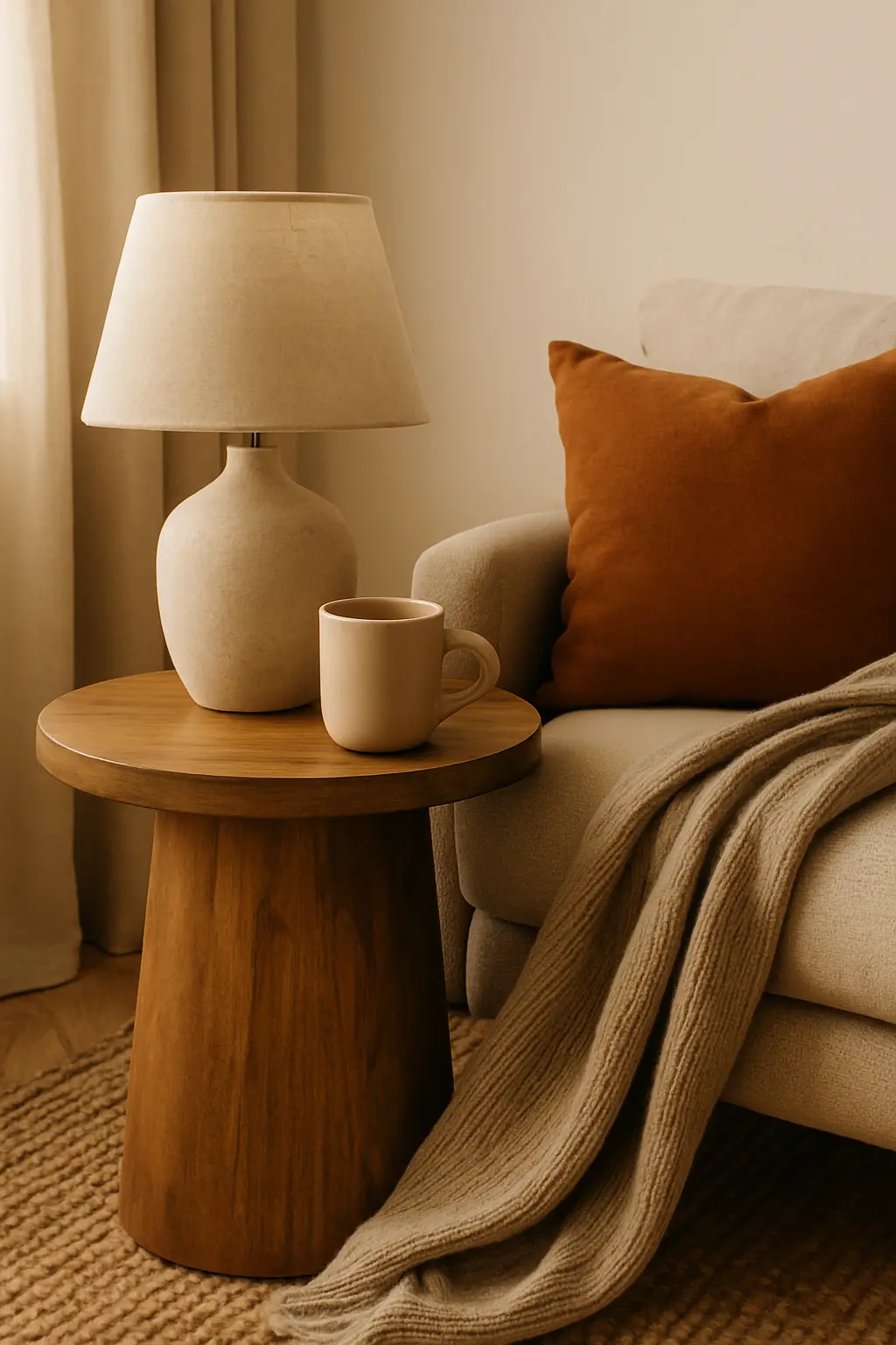 Seasonal accents bringing autumn rhythm to a styled tabletop