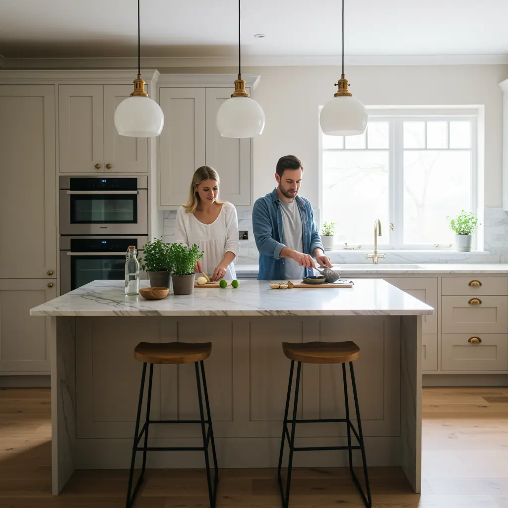 A kitchen layout designed for how people actually move through it